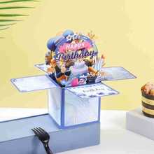新款HAPPY BIRTHDAY跨境爆款3D生日立体盒创意手工制作附赠留言卡