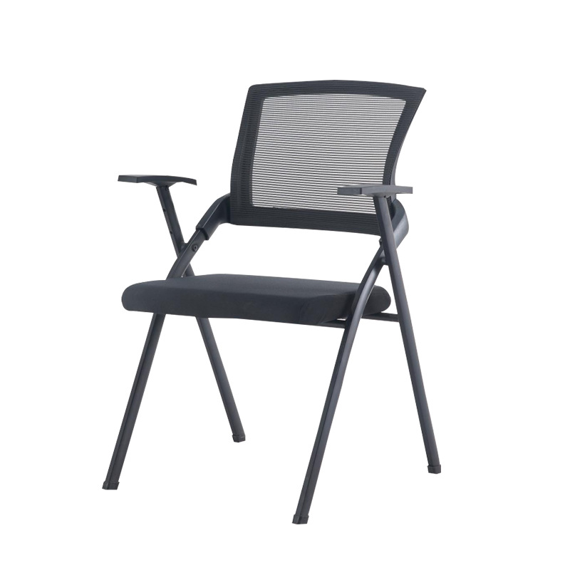 Folding Training Chair Office Staff Meeting Chair Simple Modern Reception Chair with Writing Board