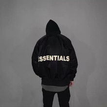 FEAR OF GOD空军夹克ESSENTIALS复线飞行员MA1秋冬厚外套棉服高街