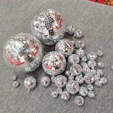 厂家直销圣诞装饰球镜面球2cm-100cm圣诞球舞台disco反光玻璃球
