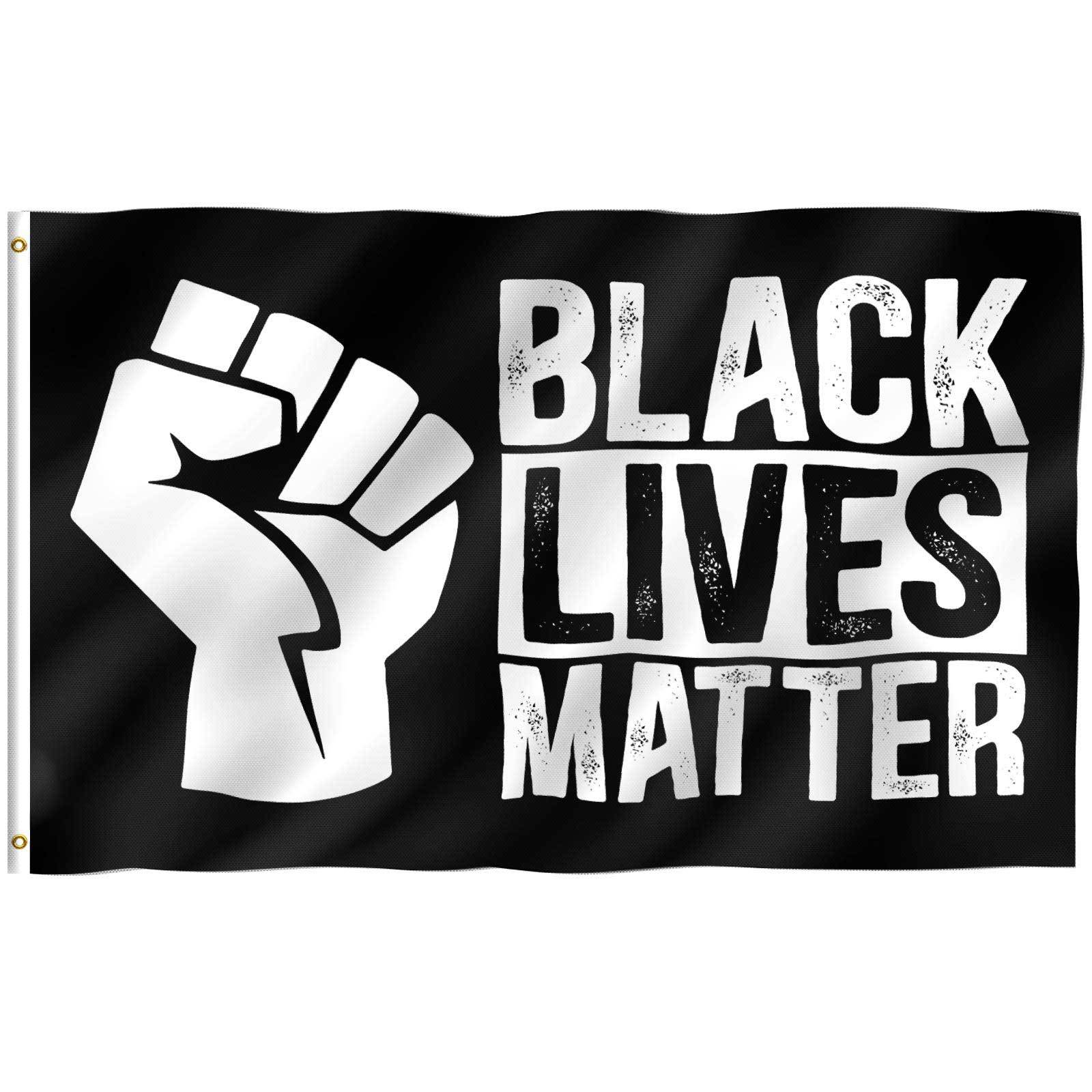 black lives matter 黑人人权运动 90*150cm美国示威游行旗帜