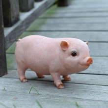 动物模型仿真创意真小猪摆件可爱动物庭院装饰品客厅电视柜