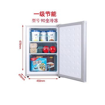 容生冰雪小型家用全冷冻冰箱迷你冻母乳小冰柜茶叶冷冻柜储奶速冻