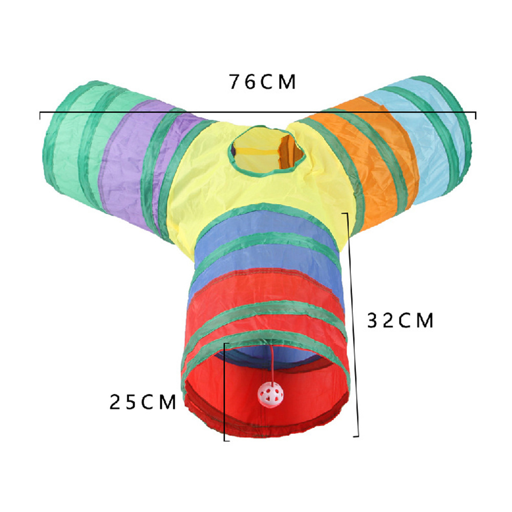 Z Factory in Stock Pet Supplies Cat Channel Multi-Color Zhiyi Cat Toy Drill Barrel Foldable Cat Tunnel Wholesale