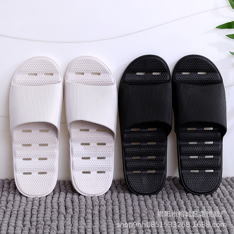 Slippers Men's Summer Bathroom Bath Quick-Drying Household Non-Slip Leaking Hollow Hole Men's Sandals Women's