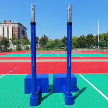 配重稳健身器材网球排球柱羽毛球多用柱手摇升降室外多功能排球架