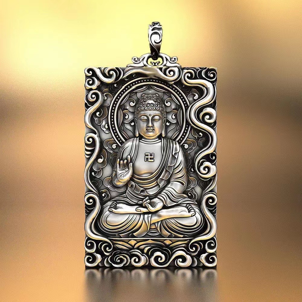 新品吊坠男佛牌吊坠大日如来菩萨本命佛属生肖羊猴送挂绳项链女男
