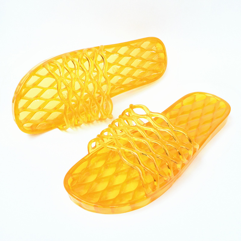 国货牛筋黄胶拖鞋 浴室洗澡男凉鞋 四季塑料耐磨软居家防臭滑