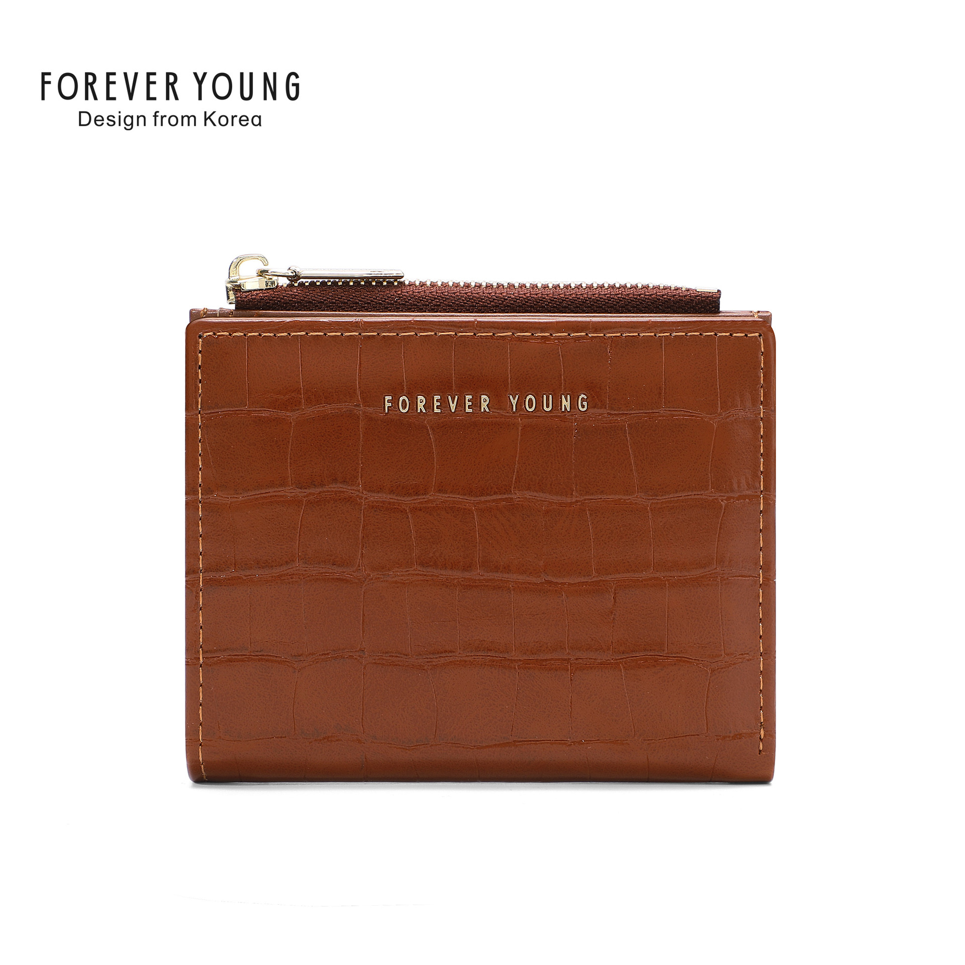 Forever Young Bag Wallet Women's Short Coin Purse Niche Women Bag Wholesale Simple Ultra-Thin Card Holder