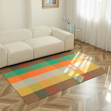 150X200cm棉线编织客厅地毯透气简约家居地垫沙发茶几垫家用地毯