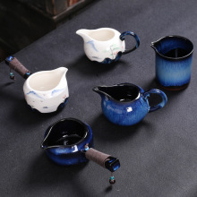 柴烧窑变陶瓷公道杯 陶瓷家用茶海分茶器匀茶杯功夫茶具