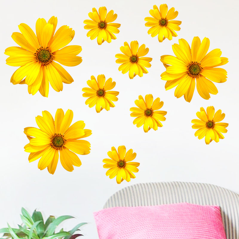 简约温馨客厅卧室墙面装饰玫瑰墙贴画自粘防水不透明墙花贴纸墙贴