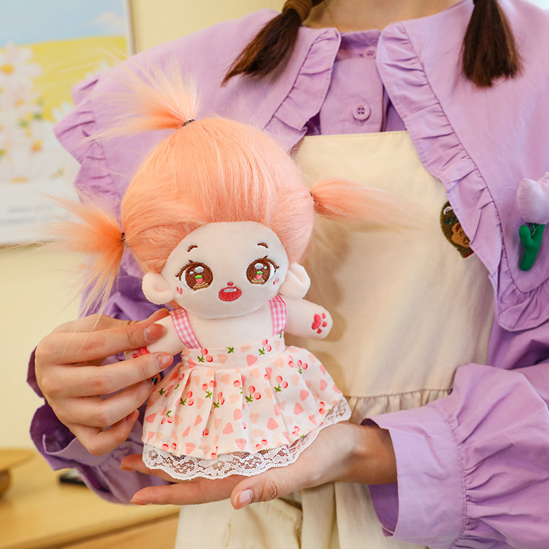 Internet Celebrity Fried Wool Cotton Baby Doll Girlish Doll Dress up Doll Plush Toy Children Dress up Doll