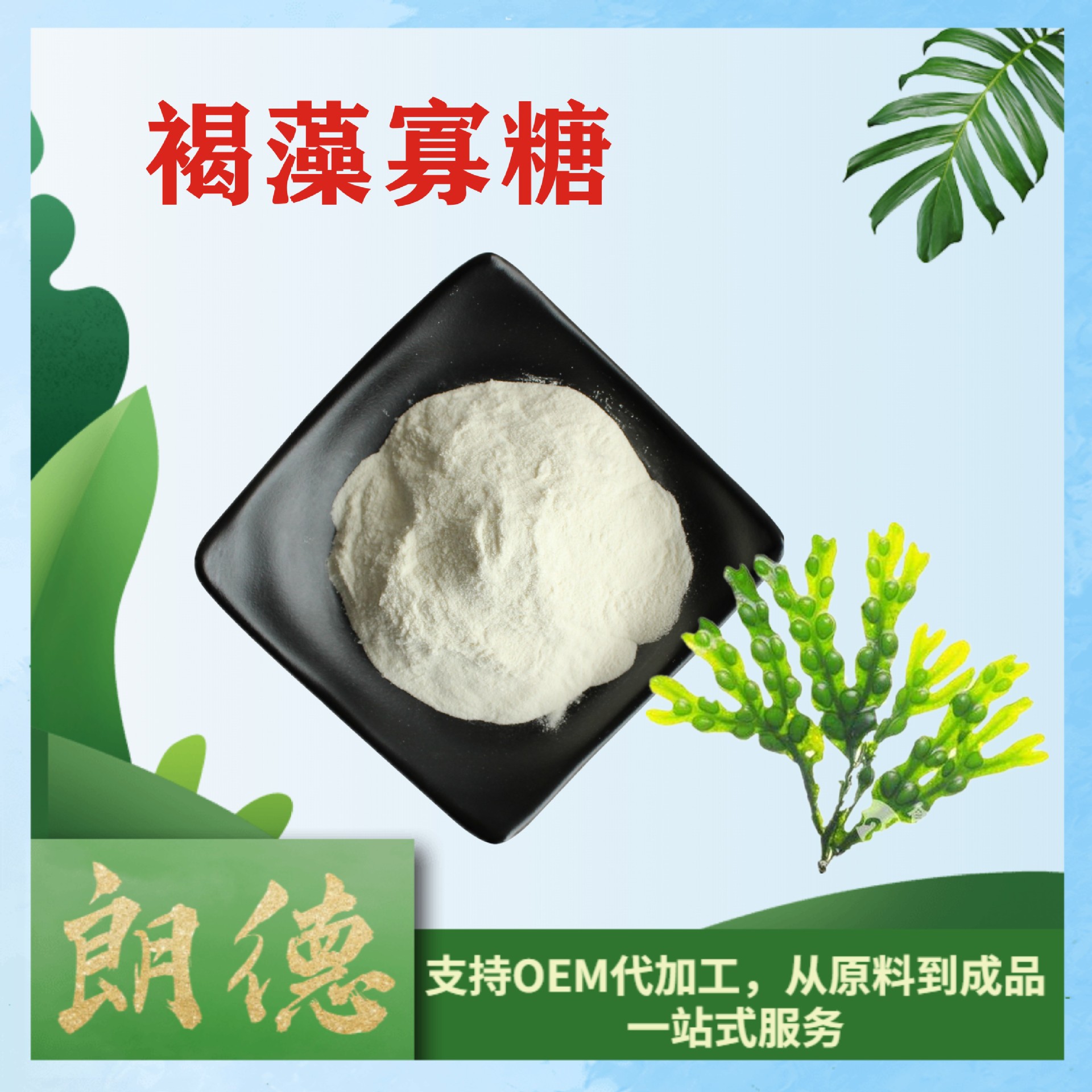 褐藻寡糖98% 褐藻低聚糖 1kg 褐藻提取物 水溶性寡糖 褐藻胶寡糖