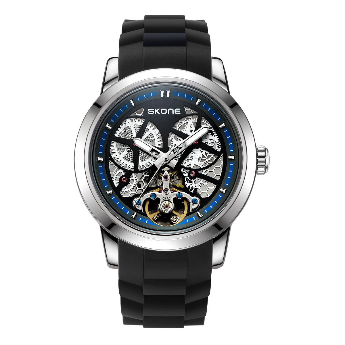 skone时空手表新款时尚夜光潮流复古手表批发手表男机械奢侈名表