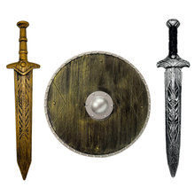 欧洲中世纪复古罗马盾牌刀剑兵器古代盾牌装饰十字军骑士盔甲盾