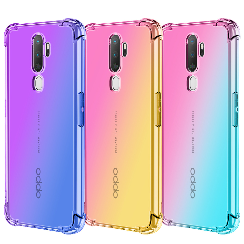 适用oppo a9 2020防摔a5 2020渐变色a11x/a11手机壳a93 5g保护壳