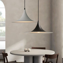 极简飞碟单头餐厅吊灯现代北欧卧室书房咖啡厅吧台工业风喇叭吊灯