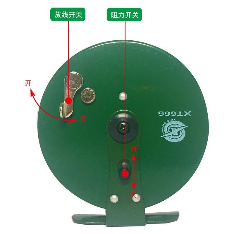 批发鼓轮全金属飞蝇轮鱼线轮带泄力飞钓轮前打轮冰钓轮钓鱼渔具小