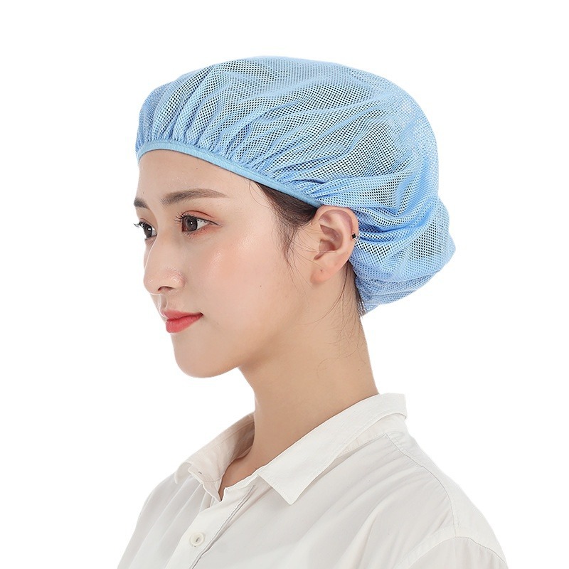 Xuanzhi New Chef Kitchen Dust-Free Work Mesh Cap Female Factory Workshop Food Factory Hat Catering Anti-Static Dustproof