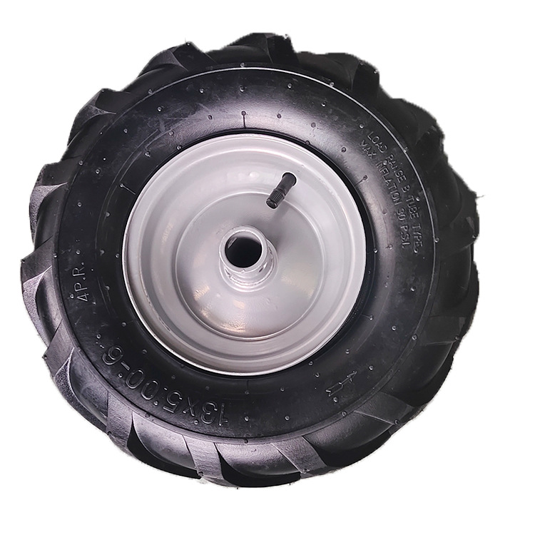 青岛厂家 13*500-6充气轮人字胎 橡胶充气轮