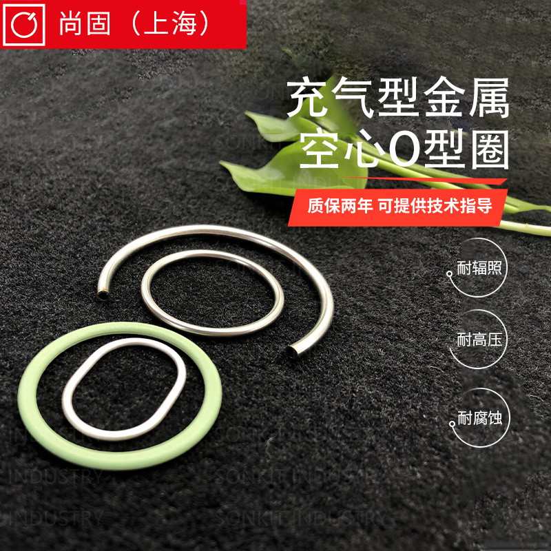 厂家供应耐高低温空心o型圈耐辐照充气型金属o型圈