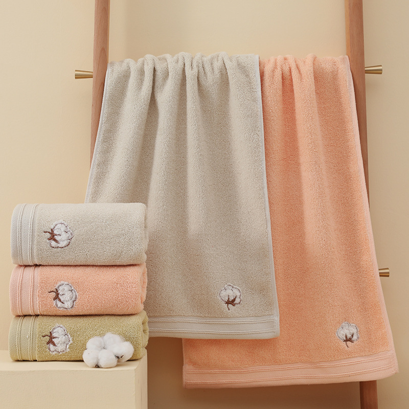 Towel Xinjiang Pure Cotton Face Washing Household Cotton Adult Cotton Soft Thickening plus Size Face Towel Wholesale Order Logo