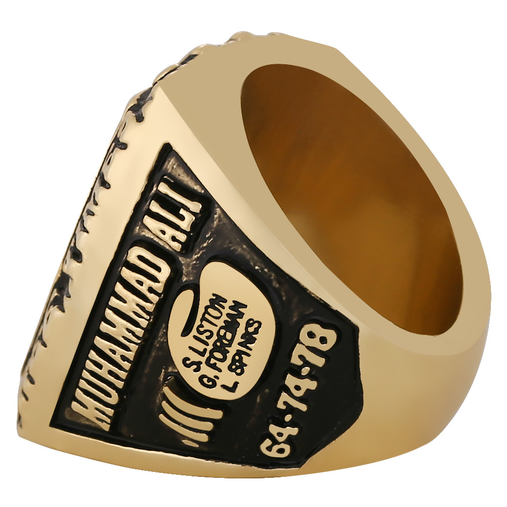 跨境1978年阿里拳王拳击总冠军戒指合金男士指环厂家批发一件代发