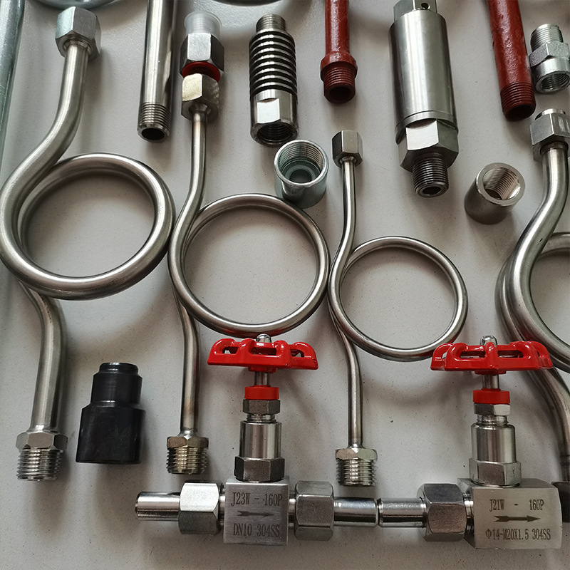 压力表弯管 压力表针型阀 压力表接头  双金属底座热电偶宝塔底座