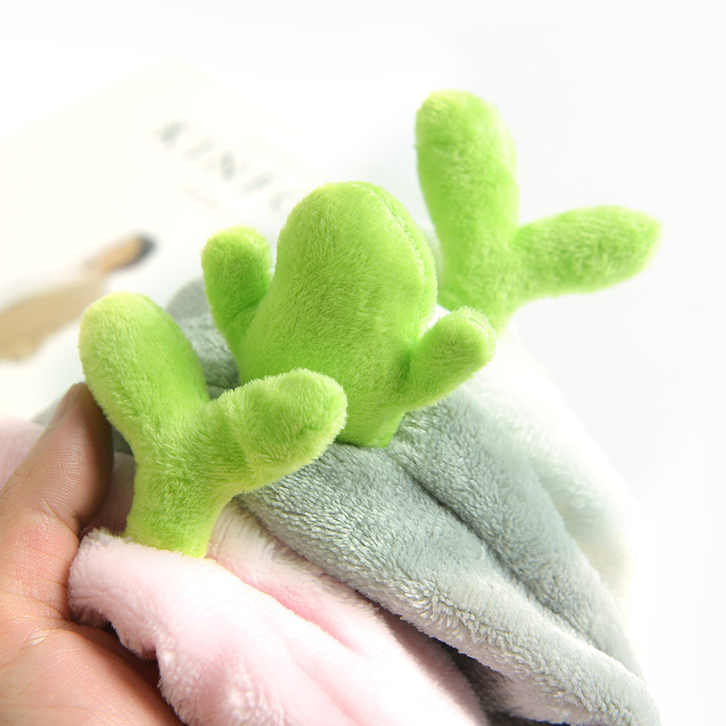 Japanese and Korean Partysu Cactus Bean Sprout Seedling Hair Band Face Wash Headband Headband Creative Mori Girl Internet Celebrity Simple Hair Accessories