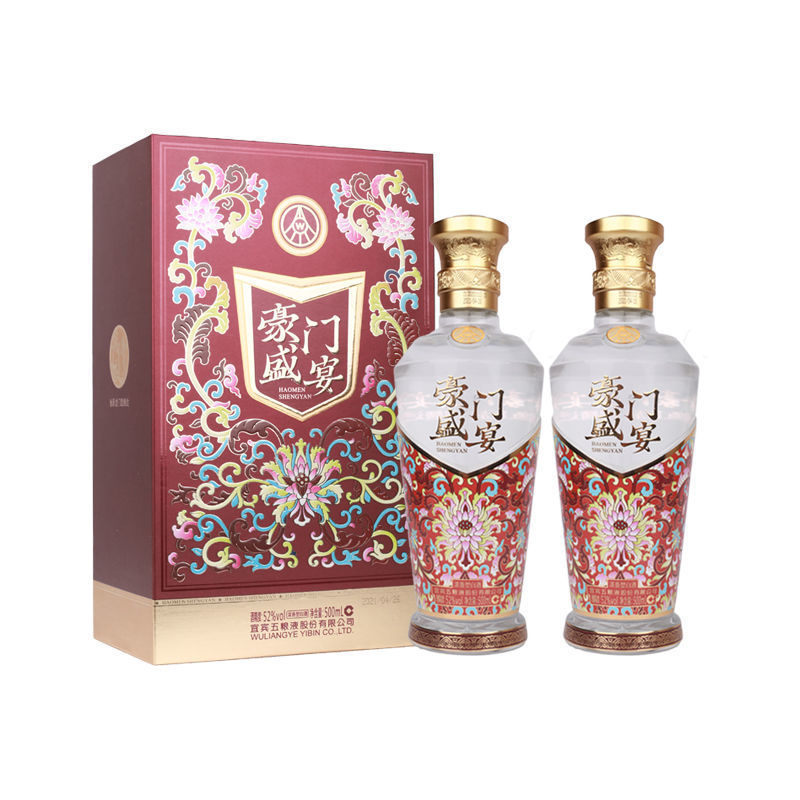 五粮系列豪门盛宴品宴 鱼跃龙门 52度浓香型白酒 纯粮五粮总厂