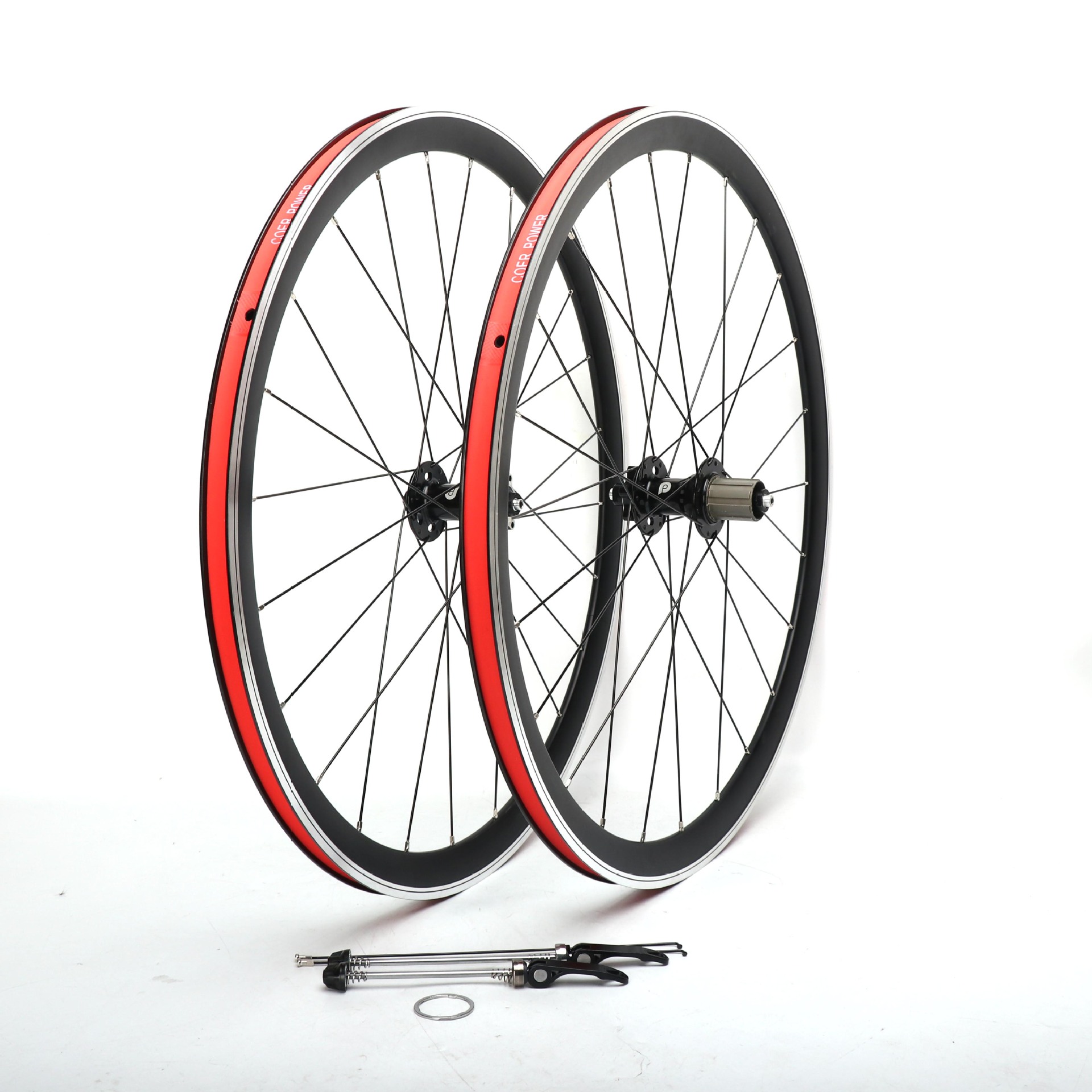 公路车碟刹轮组700c高38mm铝合金刀圈4培林11速v圈刹自行车轮毂