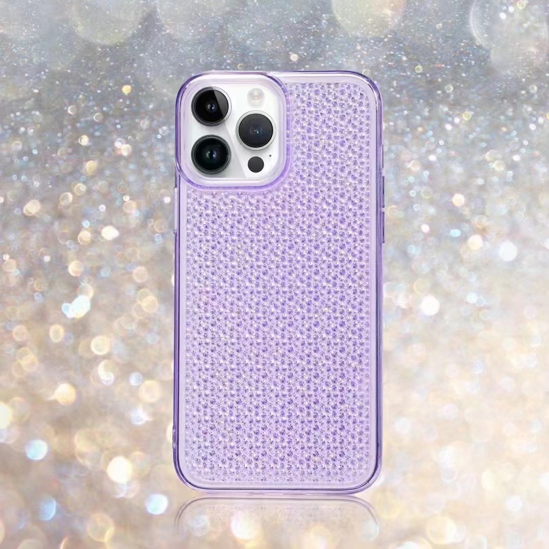 新款 适用于iphone 13 pro手机壳个性图片二代闪钻石纹防摔保护套