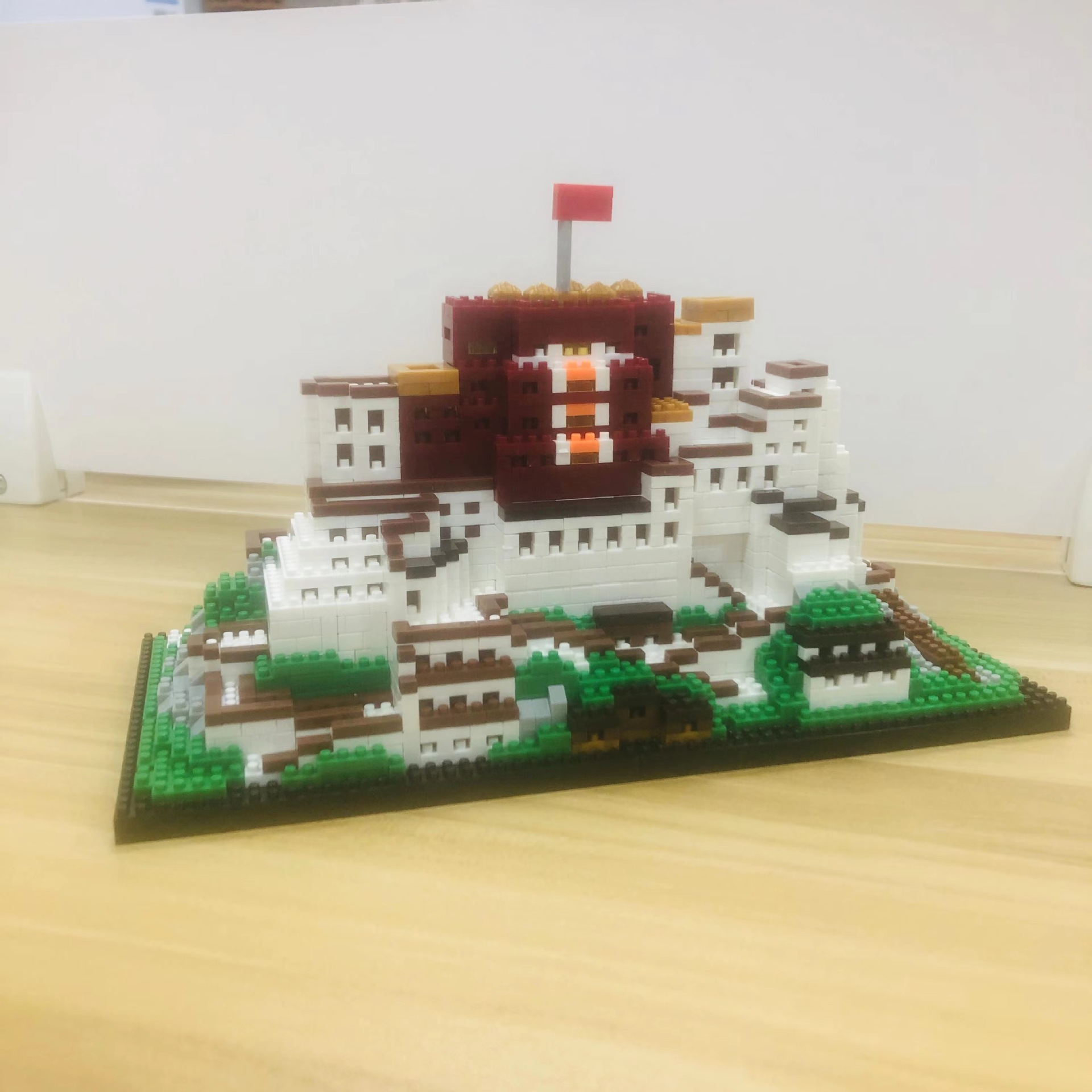 西藏小号布达拉宫建筑模型微颗粒积木巨型拼装高难度减压摆件玩具