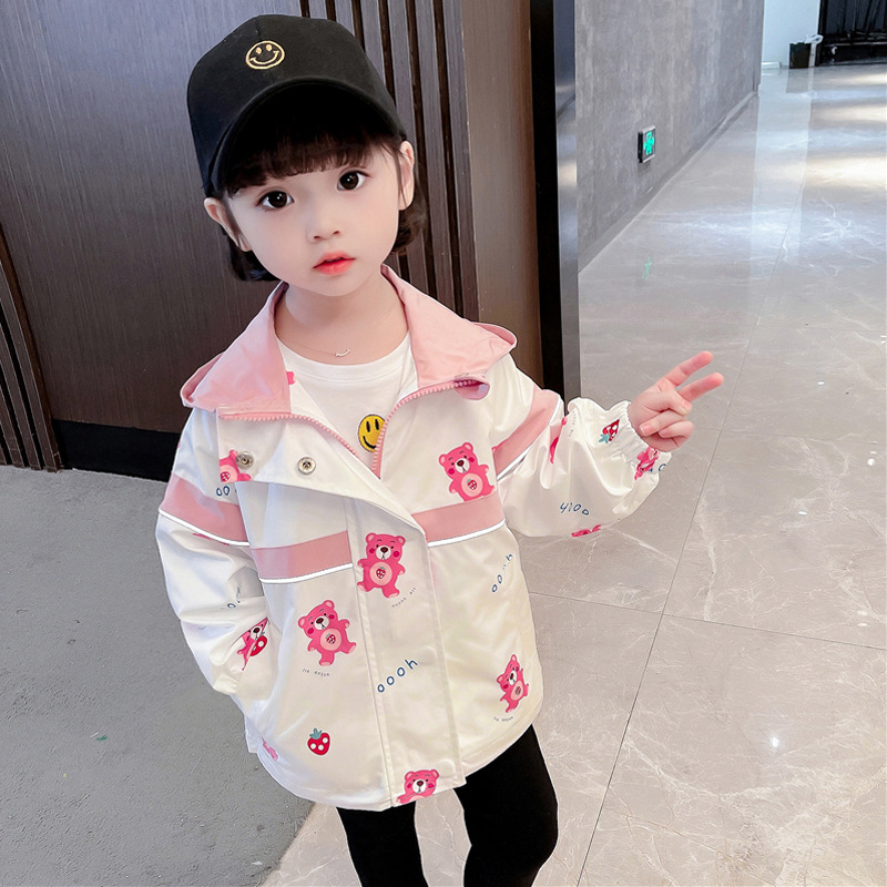 女童2021新款洋气秋装外套儿童3时髦春秋小童女宝宝秋季风衣2-6岁