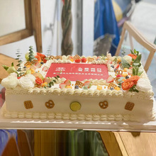 长方形蛋糕盒 食品级超大尺寸透明蛋糕盒生日派对蛋糕烘培包装盒