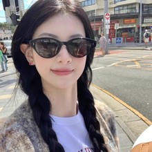 韩版新款猫眼太阳镜女潮网红个性Y2K街拍遮阳墨镜防紫外线显脸小