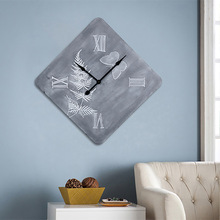 需预定*现代简约创意个性时钟表 客厅卧室欧式风格木壁装饰挂钟