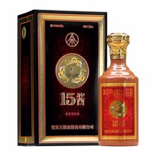 现货 白酒  五粮-酒厂 酱酒15酱  53度酱香型白酒500ml*6瓶