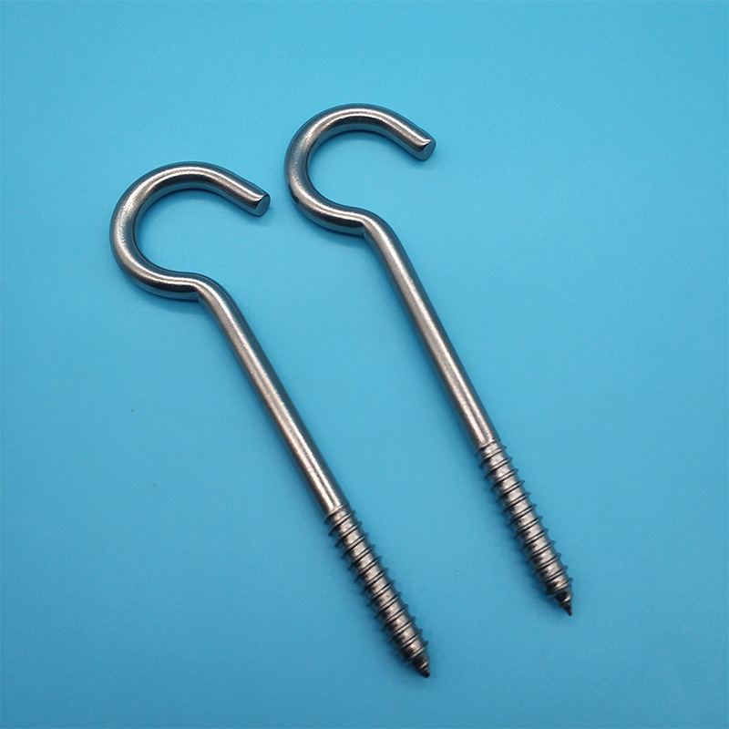 批发304不锈钢羊眼 螺纹羊角钉 diy开口平头螺丝钉 金属羊眼圈