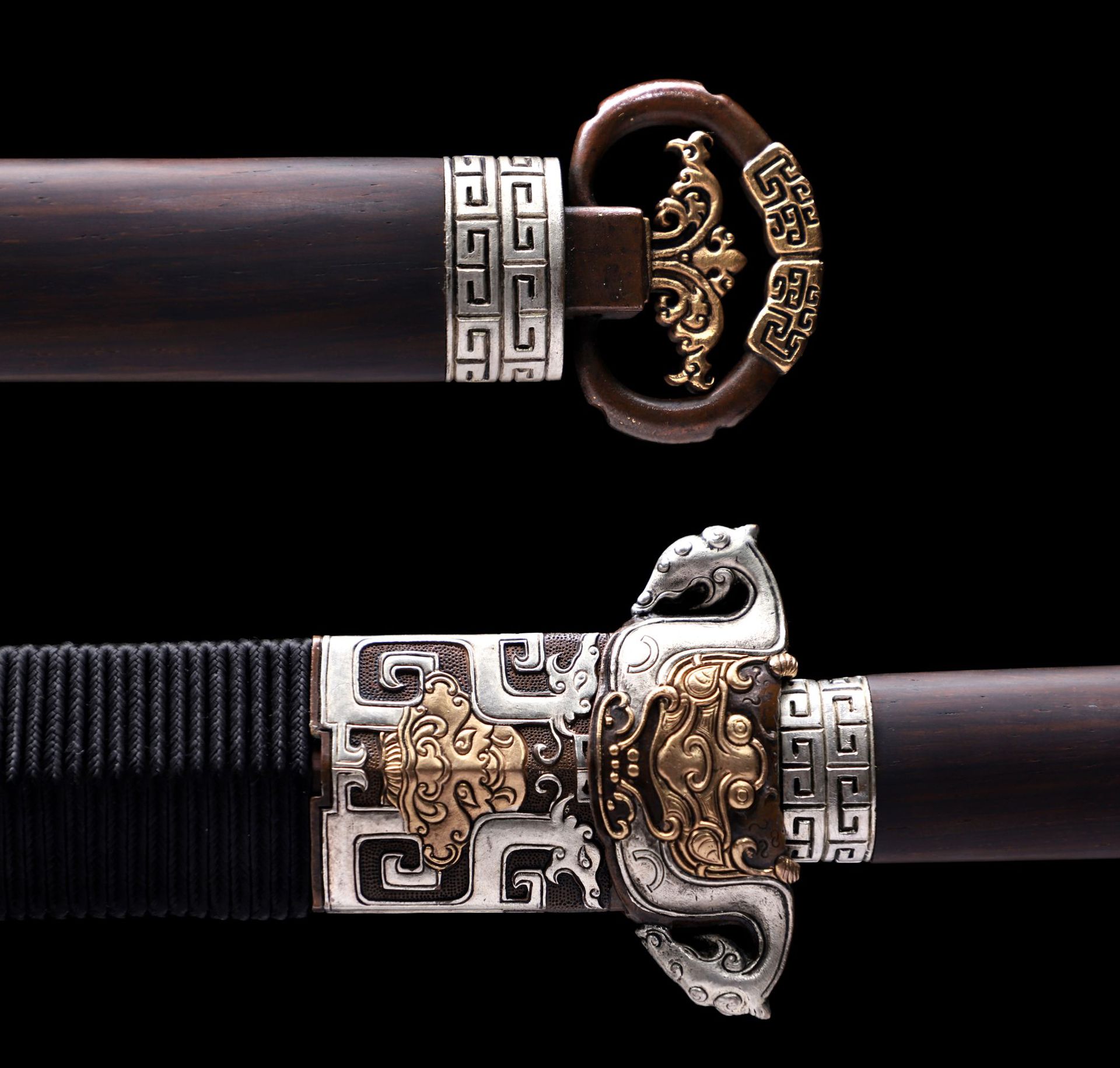 刀剑手工锻打自炼钢六面汉剑影视宝剑一体硬剑收藏未开刃