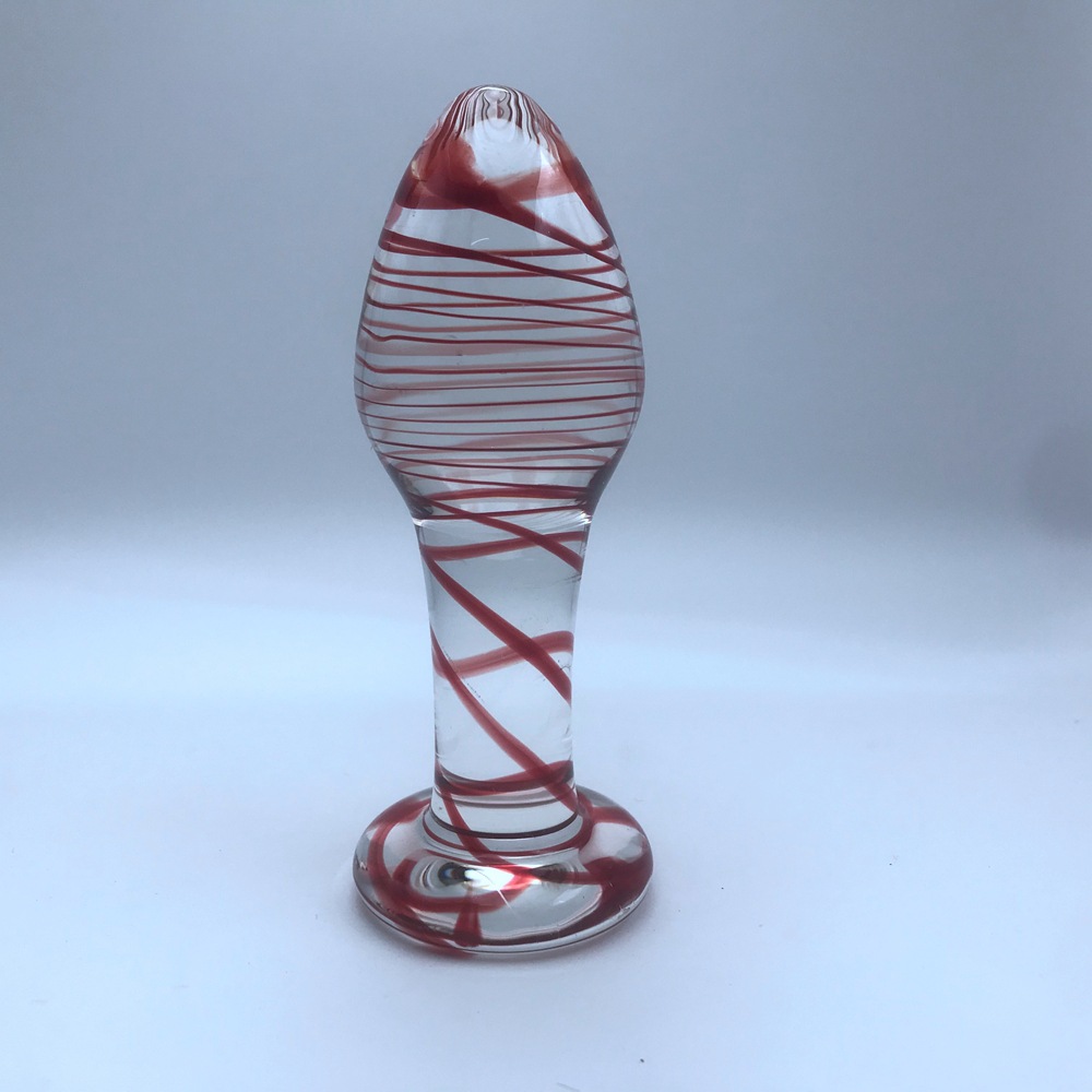 a65女用自尉器水晶透明仿真阳具大粗手动抽插自慰假阴茎