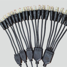 IP65公母插防水DC线CE认证PC阻燃内架NP PVC包胶黄铜端子连接器