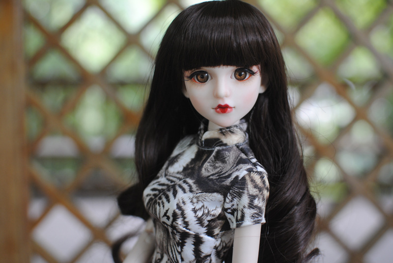 4分bjd娃衣 心怡娃娃旗袍机械关节人偶服饰中国风女孩换装diy玩具