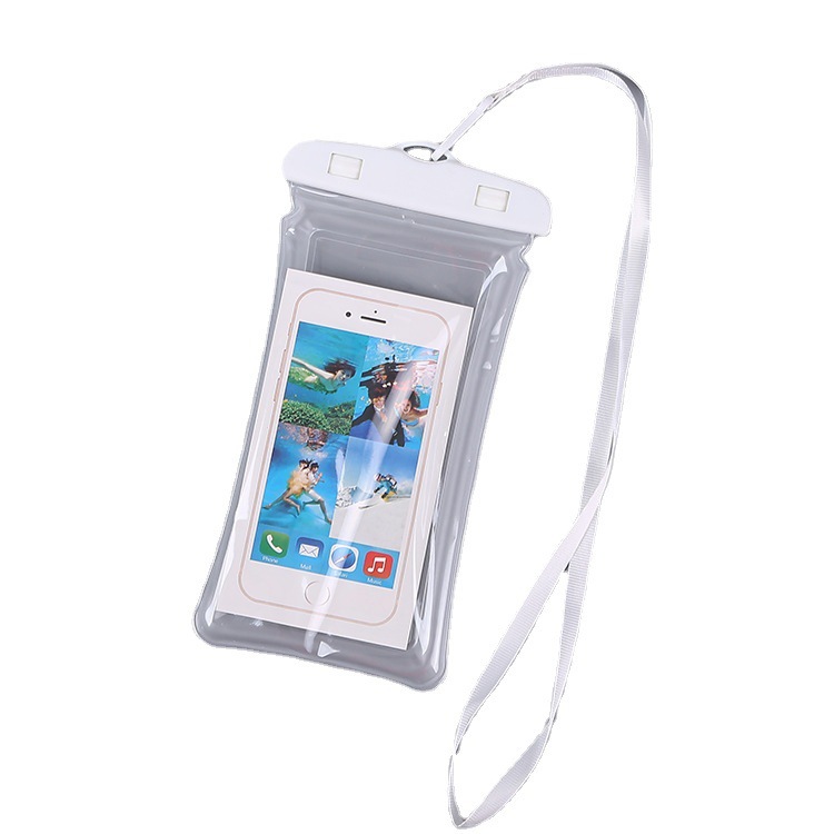 Large Luminous Airbag Mobile Phone Waterproof Bag Touch Screen Seaside Drifting Swimming Waterproof Cover Protective Case Wholesale Bag