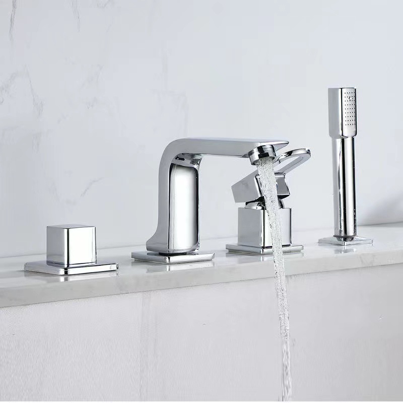 Bathroom Cabinet Split Faucet Wash Basin Hot and Cold Pull-in Wall Porous Switch Accessories 2 Three Or Four Piece Suit Water Tap