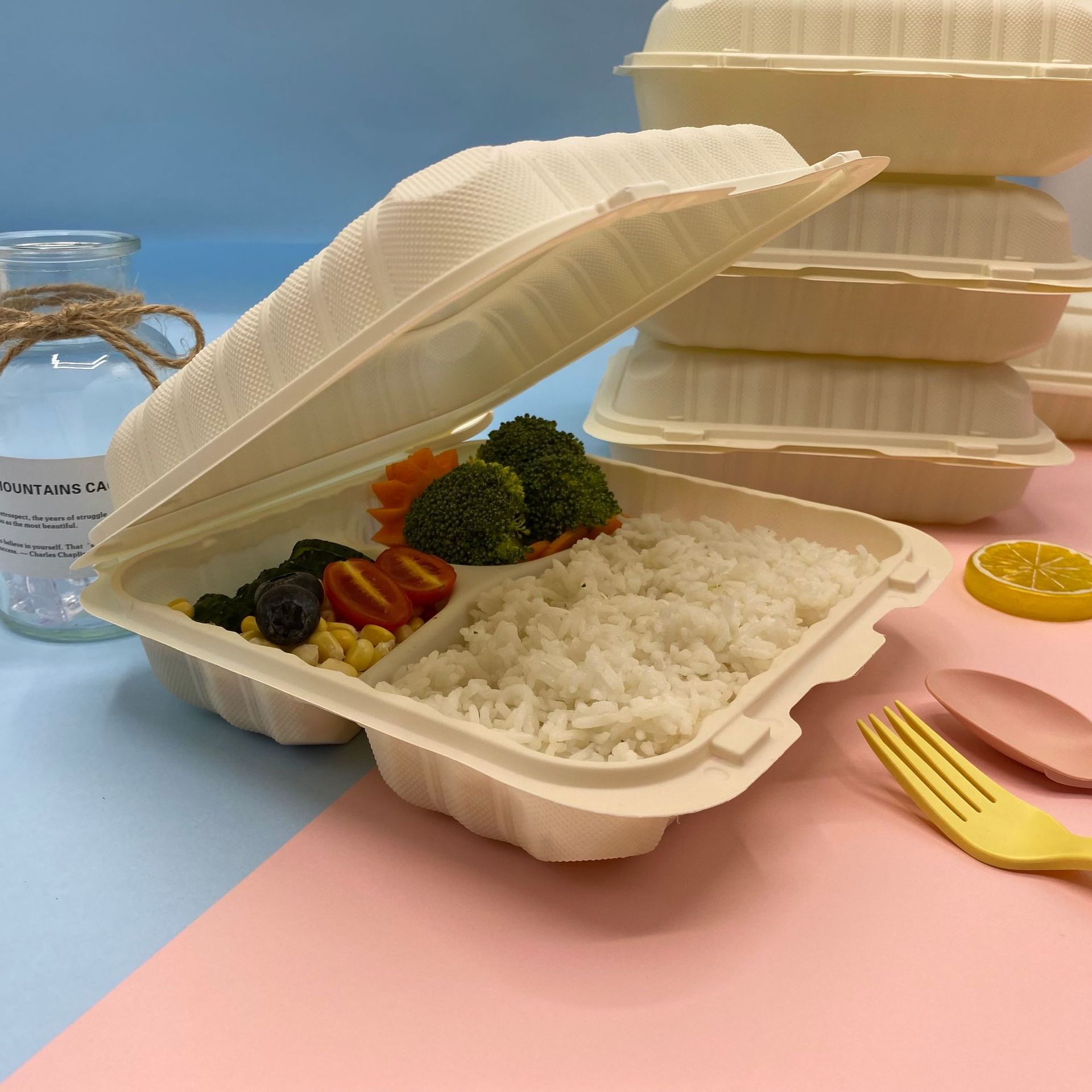 主营产品:一次性环保餐具;可降解杯子;可降解碗;可降解刀,叉,勺;可