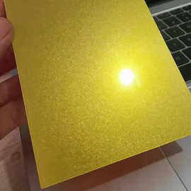 3mm单面金色葱粉亚克力板材 激光切割加工雕刻塑料板亚克力板批发