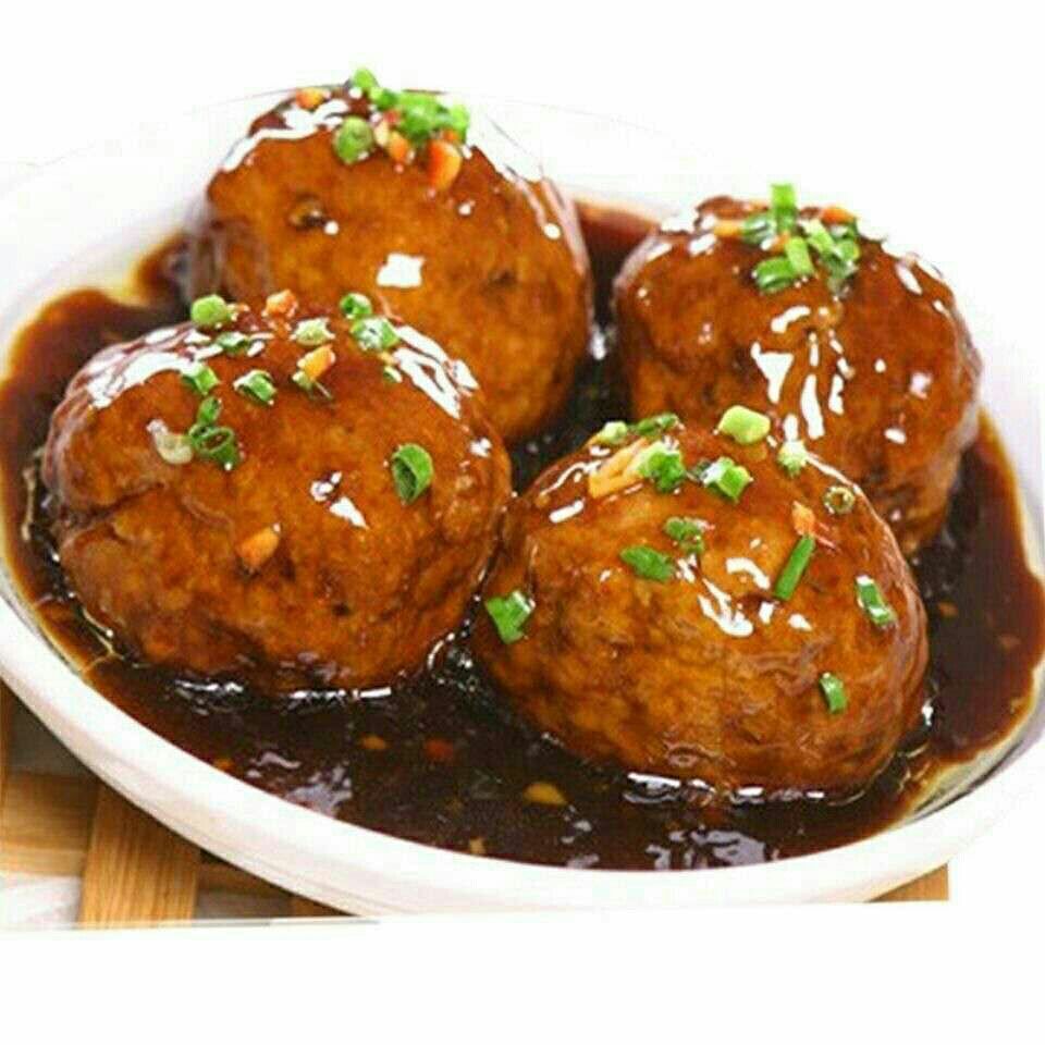 四喜丸子冷冻新鲜红烧狮子头商用快餐食堂饭店肉丸猪肉丸整箱9斤