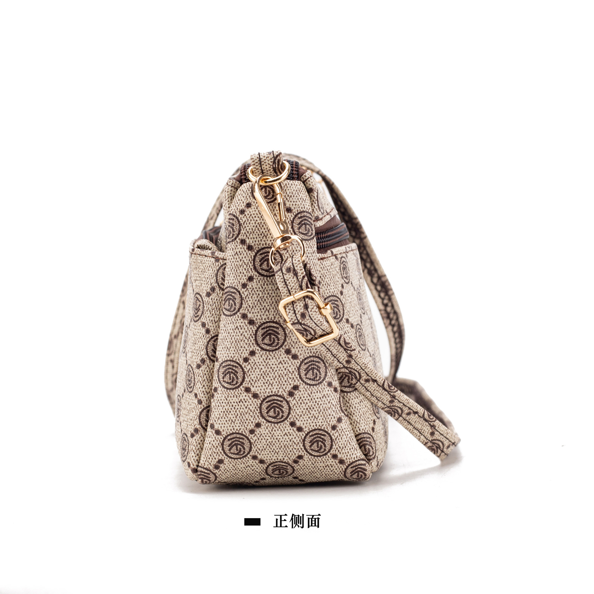 Internet Celebrity 2023 Autumn Summer New Women's Cross-Body Bag Middle-Aged Fashionable Retro Shoulder Bag Old Pattern Handbag Bags